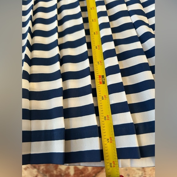 Papell Boutique Navy and White Striped women’s  Dress - Picture 7 of 8